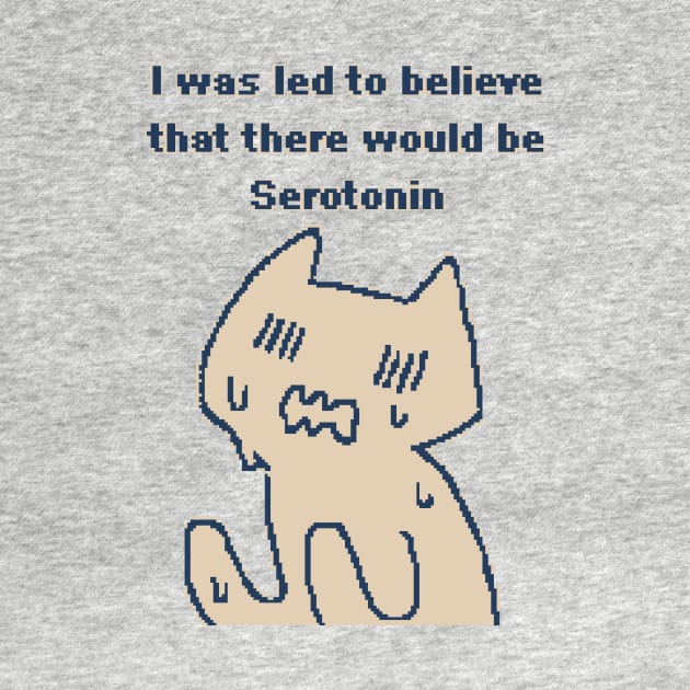 I was led by serotonin - 1bit Pixel Art by pxlboy